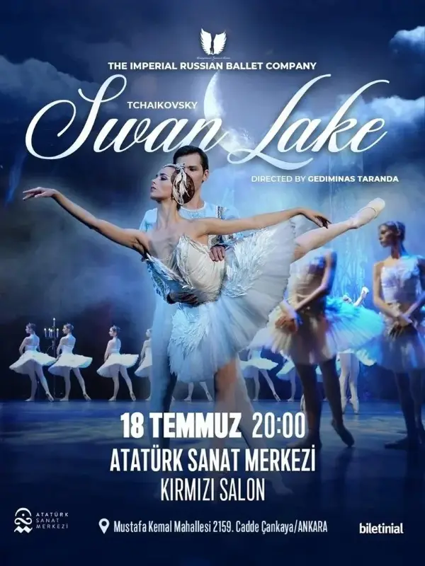 Swan Lake-Kuğu Gölü Balesi Gösterisi - 18 Temmuz 2026, Cumartesi